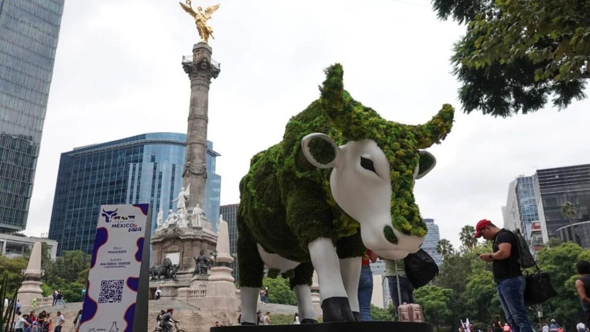 Cow Parade Lala 2024 en la CDMX.