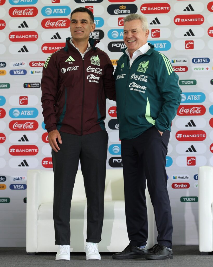 Rafael Márquez y Javier Aguirre, directores ténicos de la Selección Mexicana