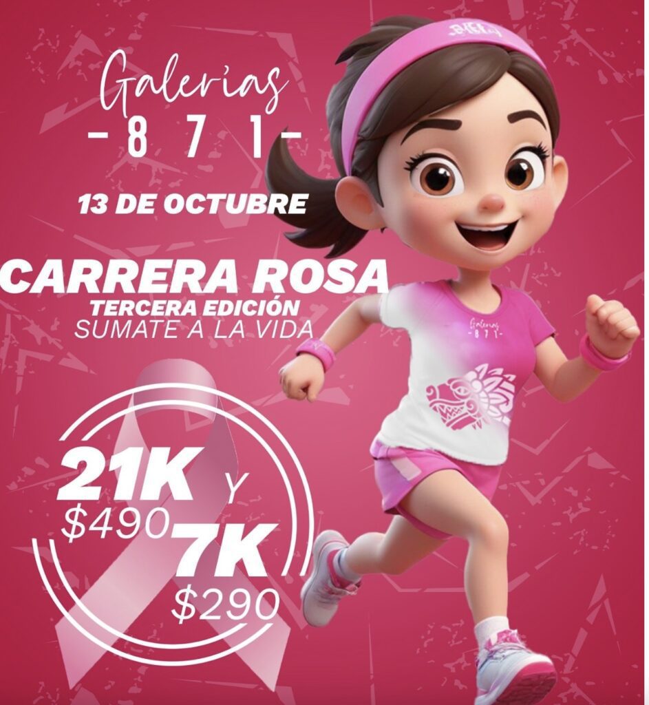 Invitan a Carrera Rosa en Torreón