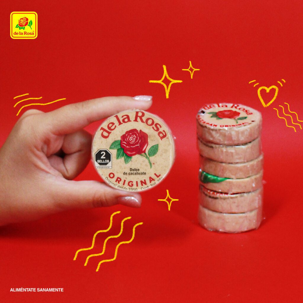 mazapán de cacahuate de dulces de la rosa