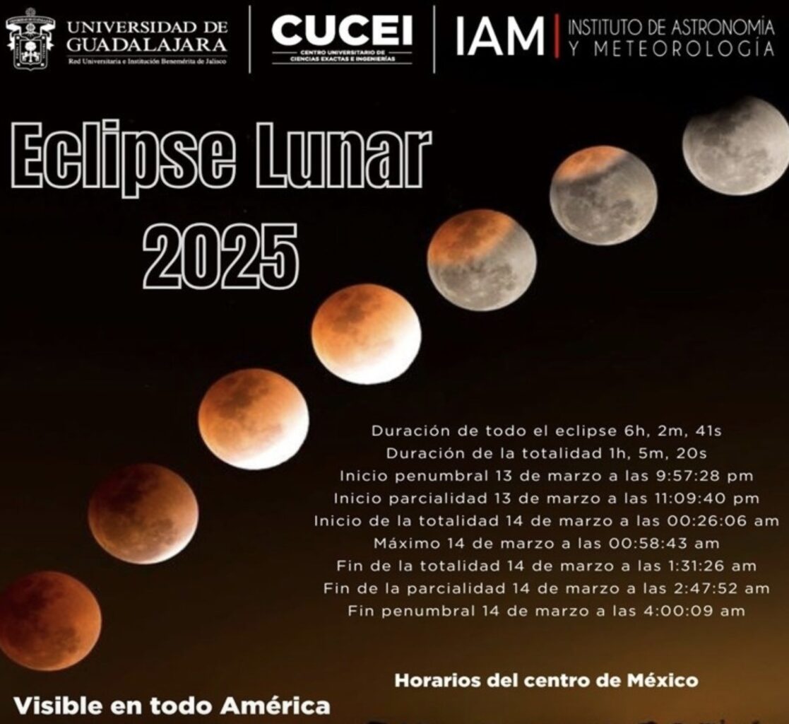 Así podrás ver el Eclipse Lunar 2025 en Guadalajara