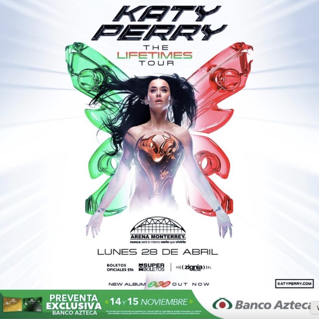 Conciertos en Monterrey: Katy Perry promete gran show en la Arena Monterrey