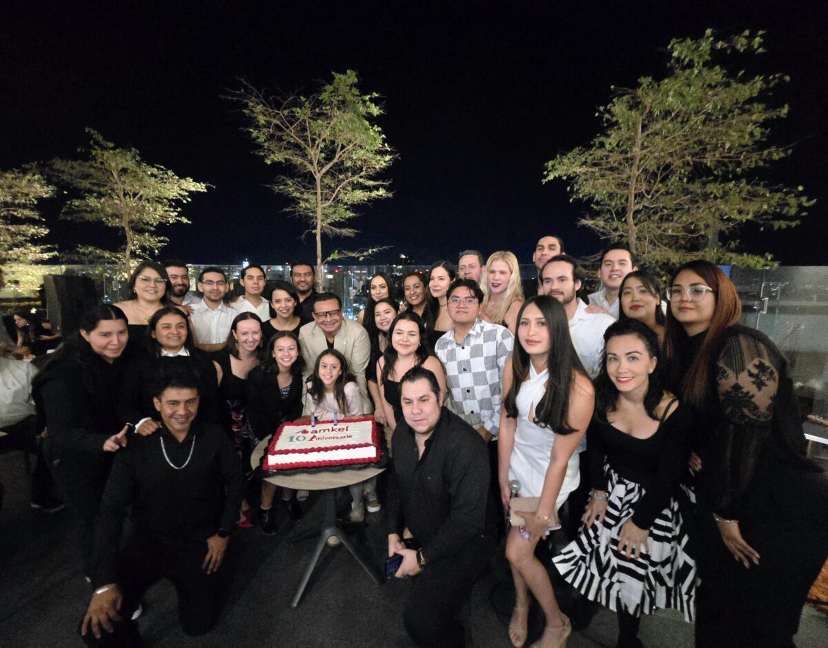 El festejo fue llevado a cabo en una locación con una gran vista