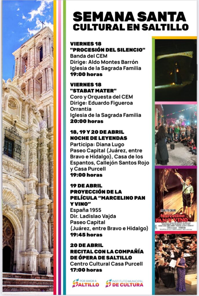 Conoce los eventos de Semana Santa 2025 en Saltillo