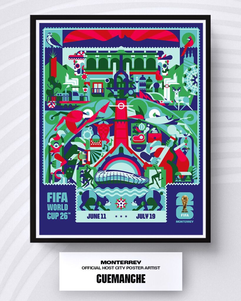 Monterrey revela póster oficial para el Mundial de la FIFA 2026
