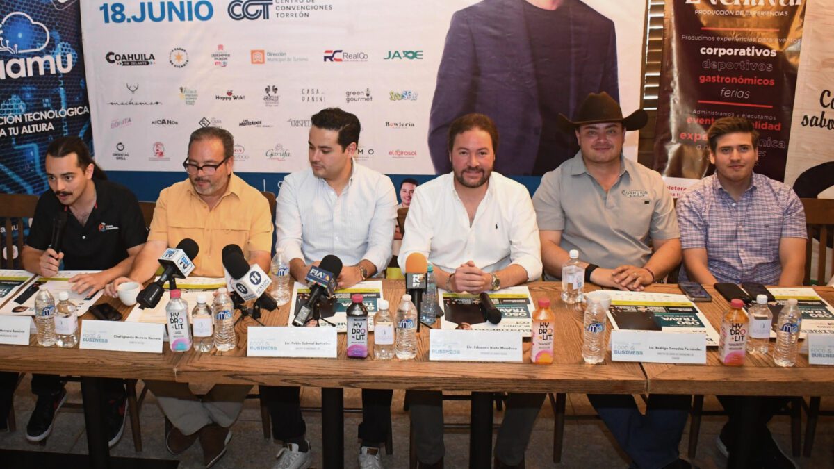 Presentación del Food & Business de CANIRAC Laguna, donde se contará con la presencia de Oso Trava en Torreón.