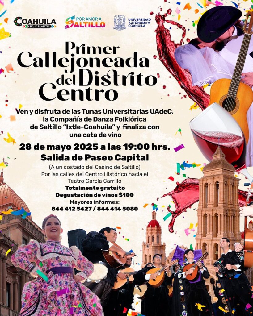 Con música y tradición, Saltillo presenta su primera callejoneada para atraer turismo