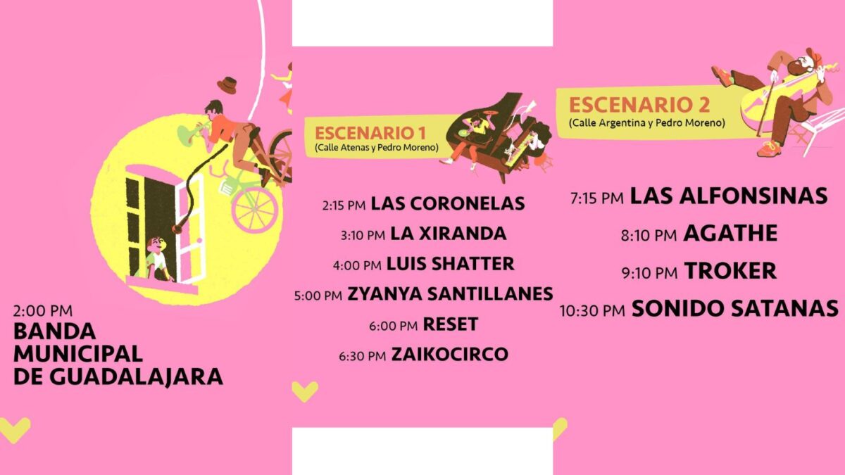 Fiesta de la Música Guadalajara 2025: 9 horas de cultura, arte y talento local