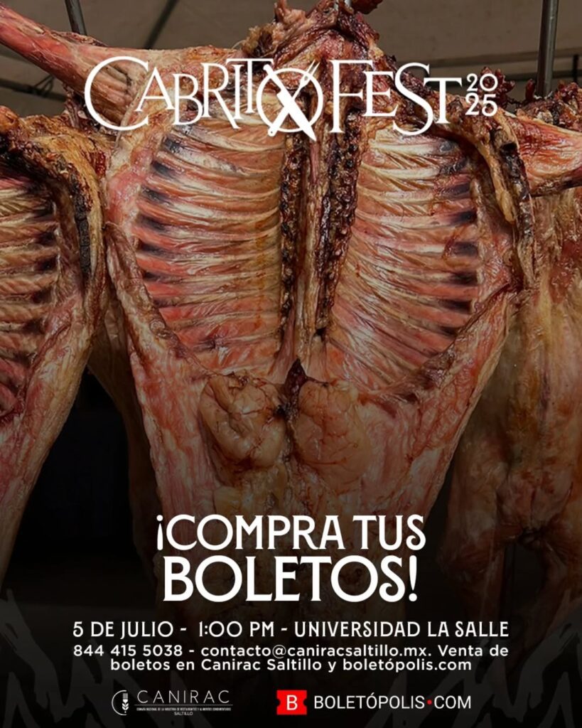 Saltillo vivirá el Cabrito Fest 2025: Conoce todos los detalles del evento