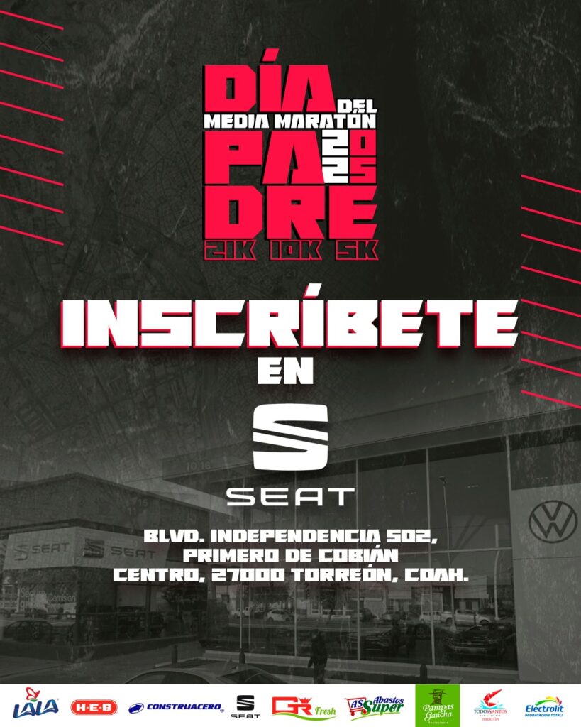 ¿No sabes qué hacer el fin de semana en Torreón? ¡Participa en la carrera del Día del Padre!