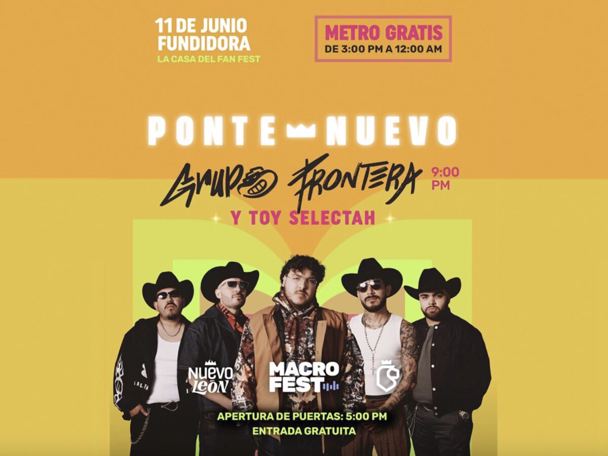 Este 11 de junio, iniciará la cuenta regresiva rumbo al Mundial 2026 en Monterrey; Grupo Frontera dará un espectáculo de celebración en Fundidora