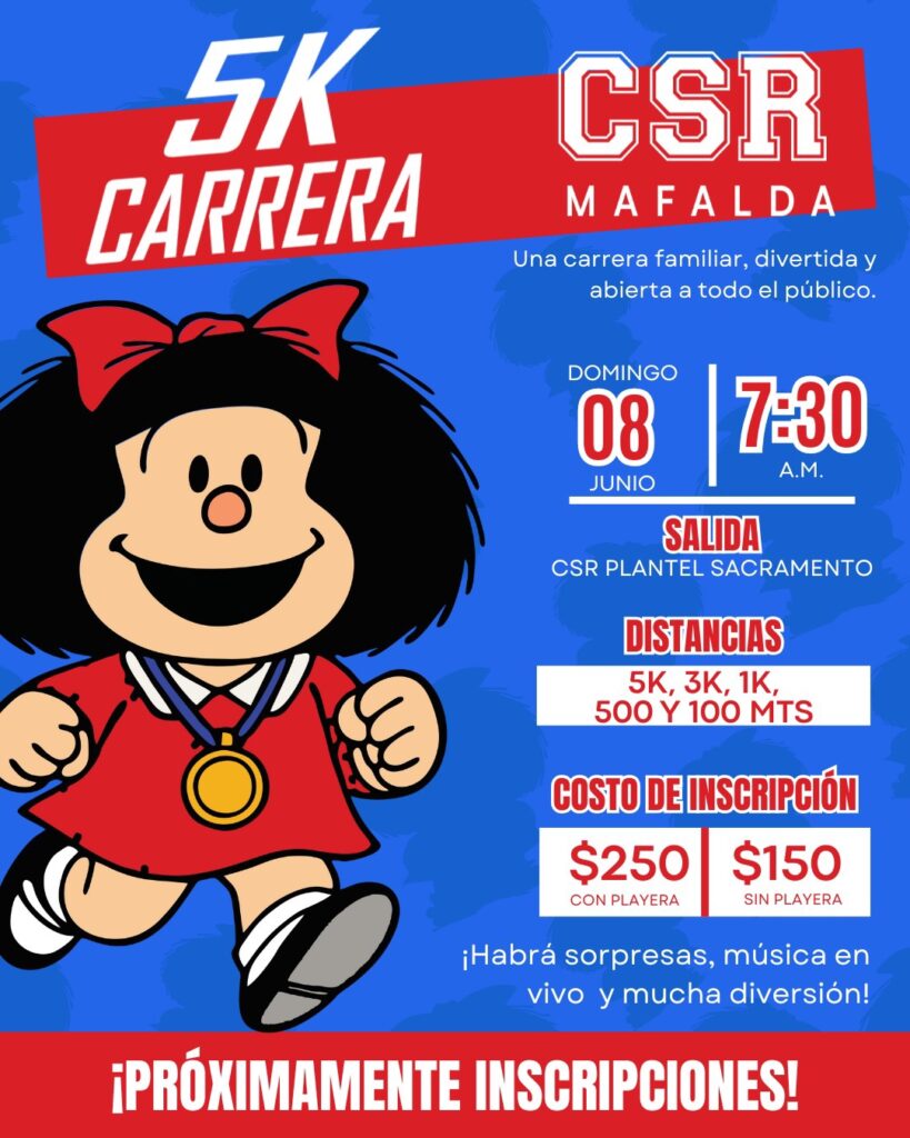 ¿No sabes qué hacer en Torreón el fin de semana? Conoce los detalles de la Carretera 5K Mafalda