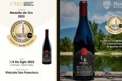 Con su 100% shiraz, 1/4 de Siglo 2022 de Vinícola Hacienda San Francisco se lleva la Medalla de Oro en el concurso internacional más relevante del sector vitivinícola