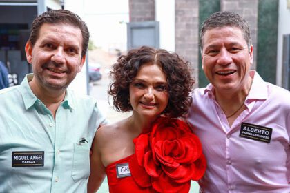 Miguel Ángel, Gretel y Alberto.