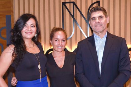 Mara Niño, Luisa Viesca y Miguel Ruiz.