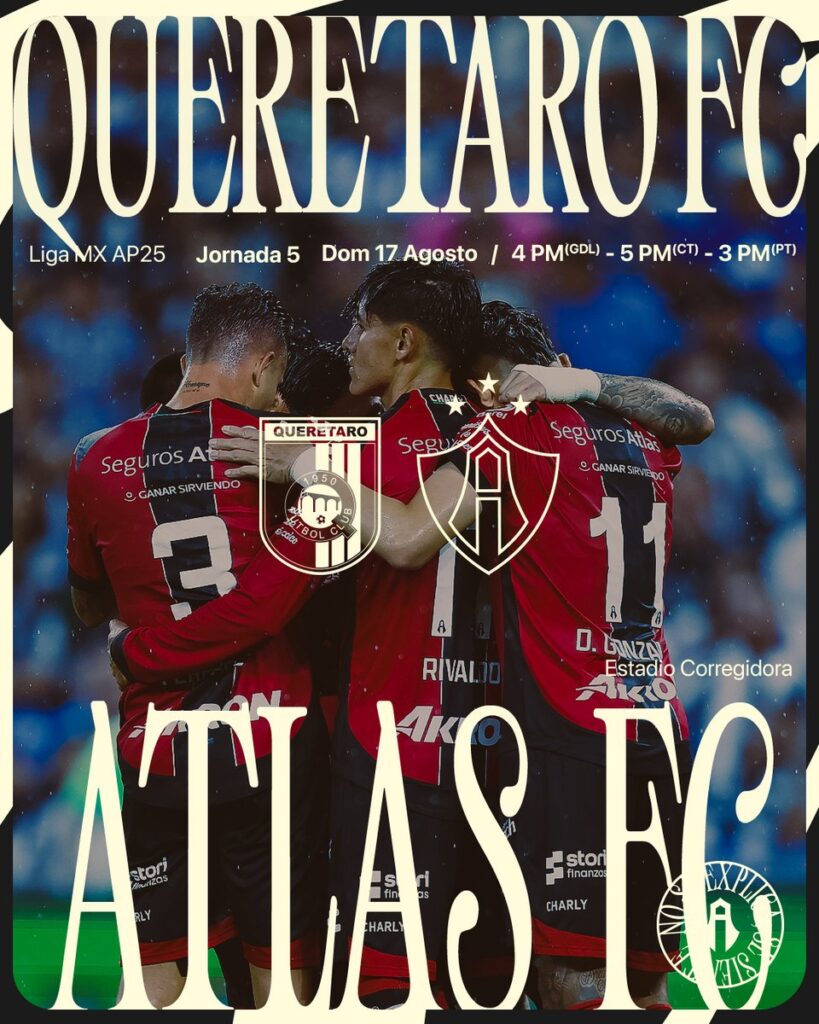 Atlas estrena técnico: Así podrás ver el Querétaro vs Atlas de la Liga MX
