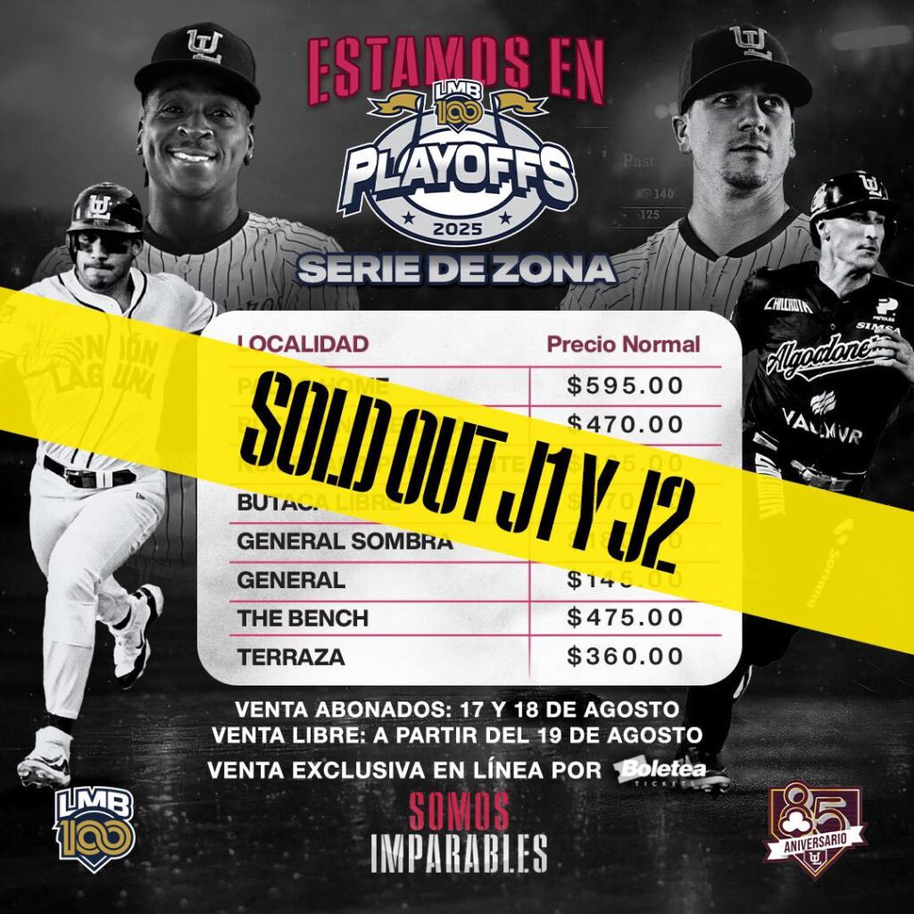 Playoffs LMB: Algodoneros enfrentan a Charros y Torreón agota boletos en tiempo récord