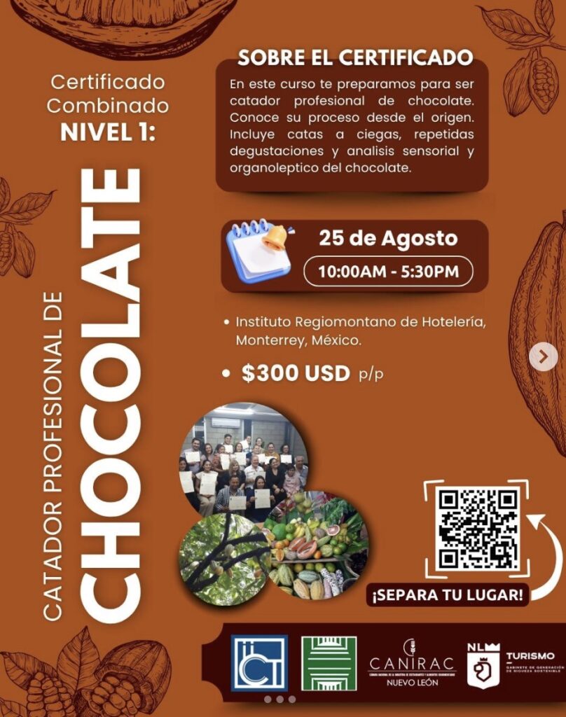 Monterrey acoge certificación internacional de chocolate para chefs y reposteros