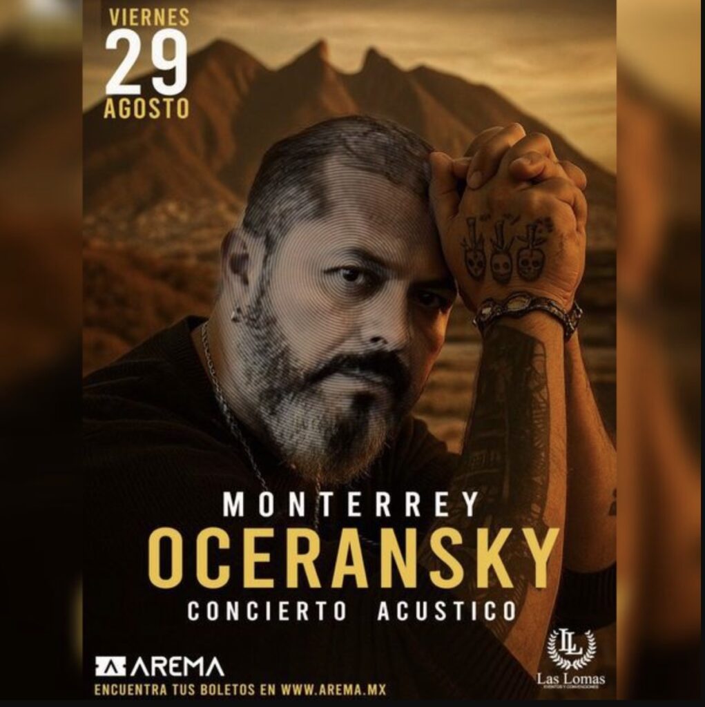 ¿No sabes qué hacer el último fin de semana de agosto en Monterrey? No te pierdas el concierto de Edgar Oceransky