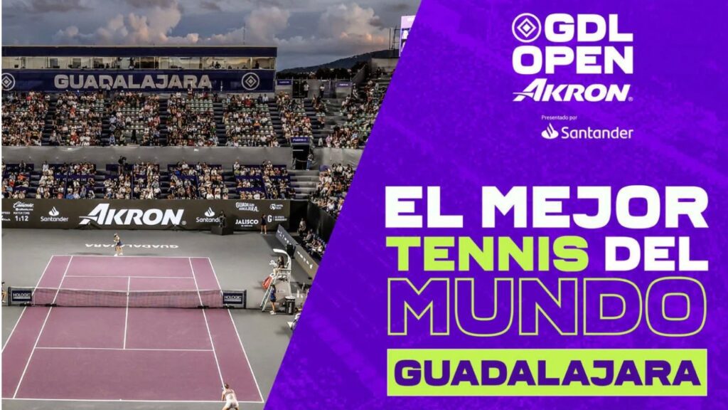 Tenis y experiencias únicas: así será el Guadalajara Open Akron 2025