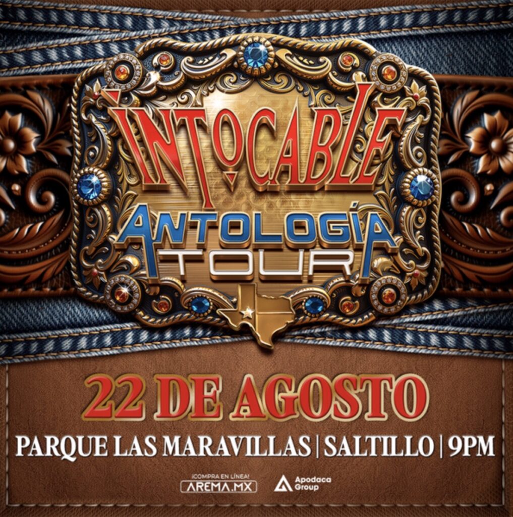 Saltillo se prepara para recibir a Intocable con su gira Antología 2025