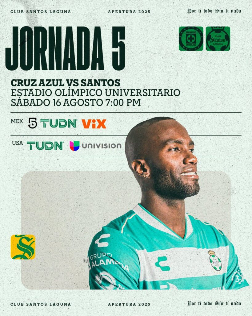 A qué hora y por dónde ver Cruz Azul vs Santos Laguna este sábado