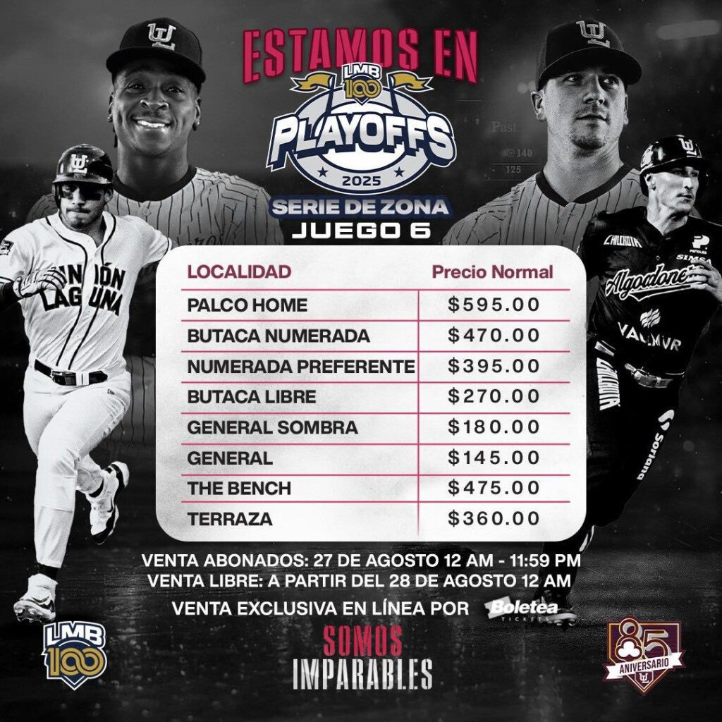 Conoce los precios de las entradas para el Unión Laguna vs Charros en el Estadio Revolución