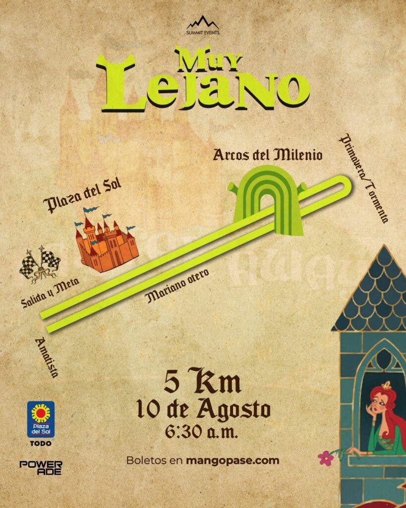 Ruta de Muy Lejano 2025: La carrera temática de Sherk en Guadalajara