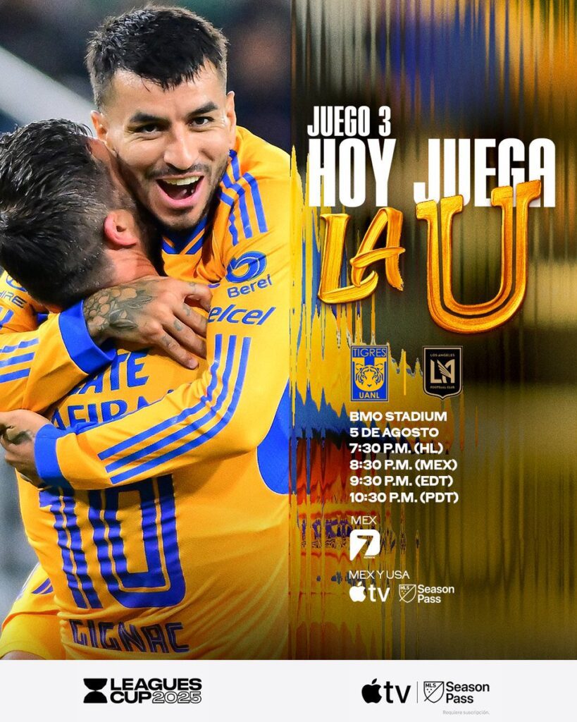 ¿Dónde ver EN VIVO Tigres vs LAFC hoy 5 de agosto? Detalles del partido