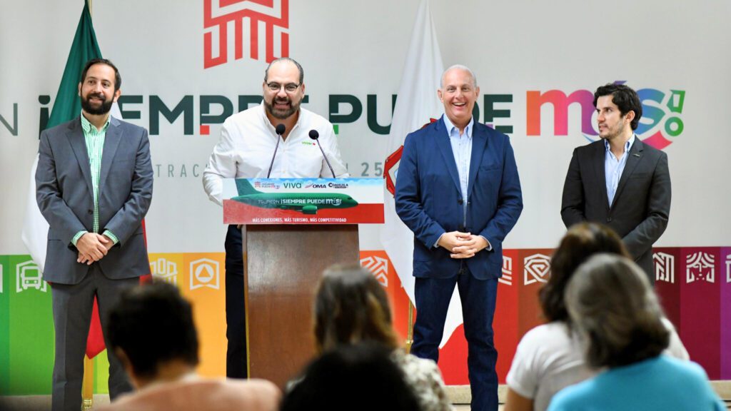 Nuevos vuelos de Torreón a San Antonio fueron confirmados este 11 de septiembre, en conferencia de prensa.