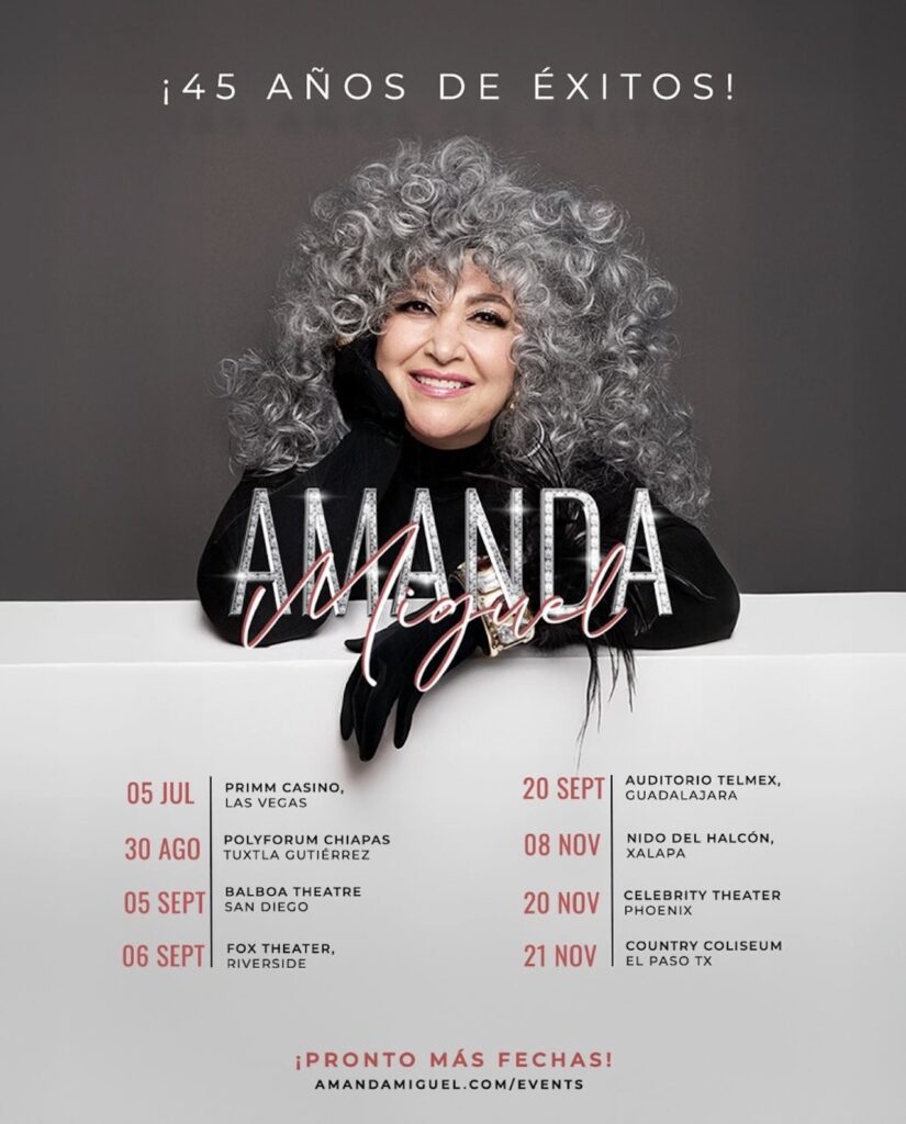 ¿No sabes qué hacer el fin de semana en Guadalajara? No te pierdas el concierto de Amanda Miguel