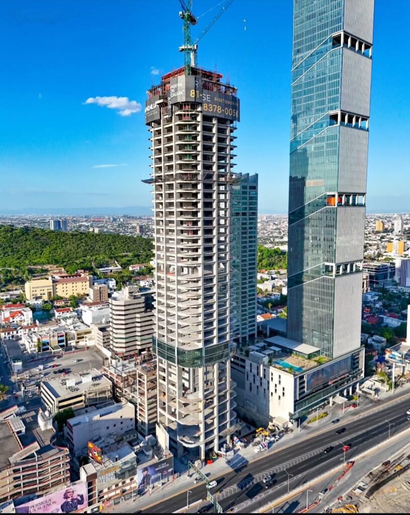 Así va la construcción de la Torre Rise: El rascacielos que transformará a Monterrey