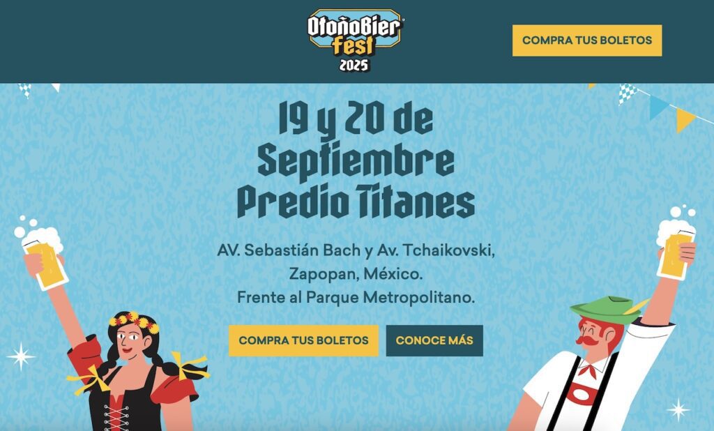 OtoñoBierFest 2025 en Guadalajara: Cerveza alemana, música y ambiente bávaro