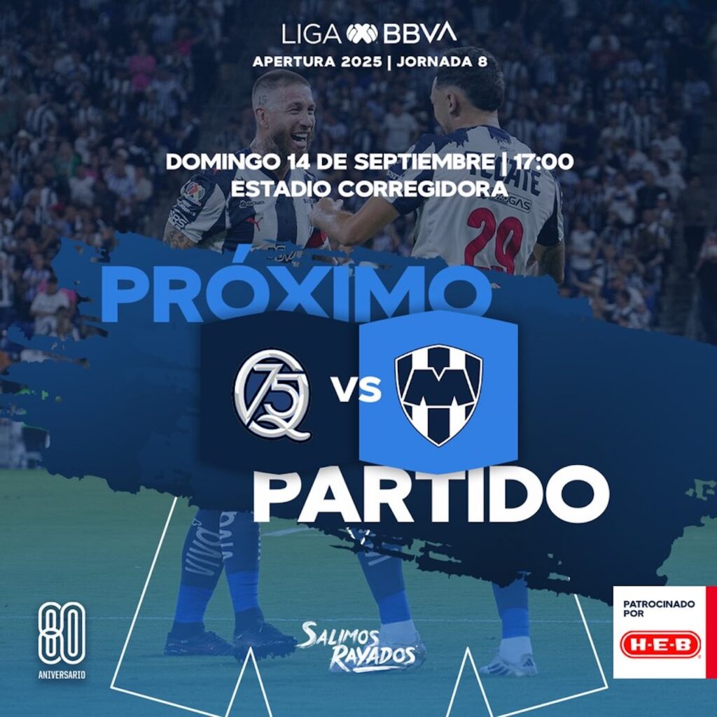Querétaro vs Rayados: así podrás ver en vivo el juego del domingo 14 de septiembre