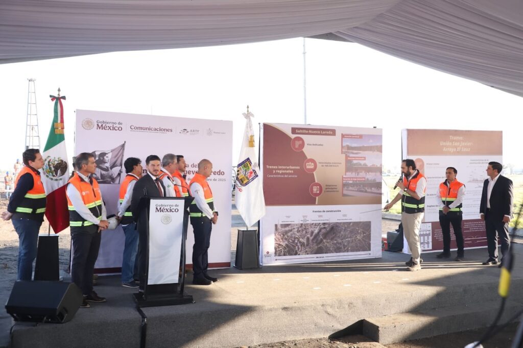 Tren del Norte: Dan banderazo a la construcción en Nuevo León