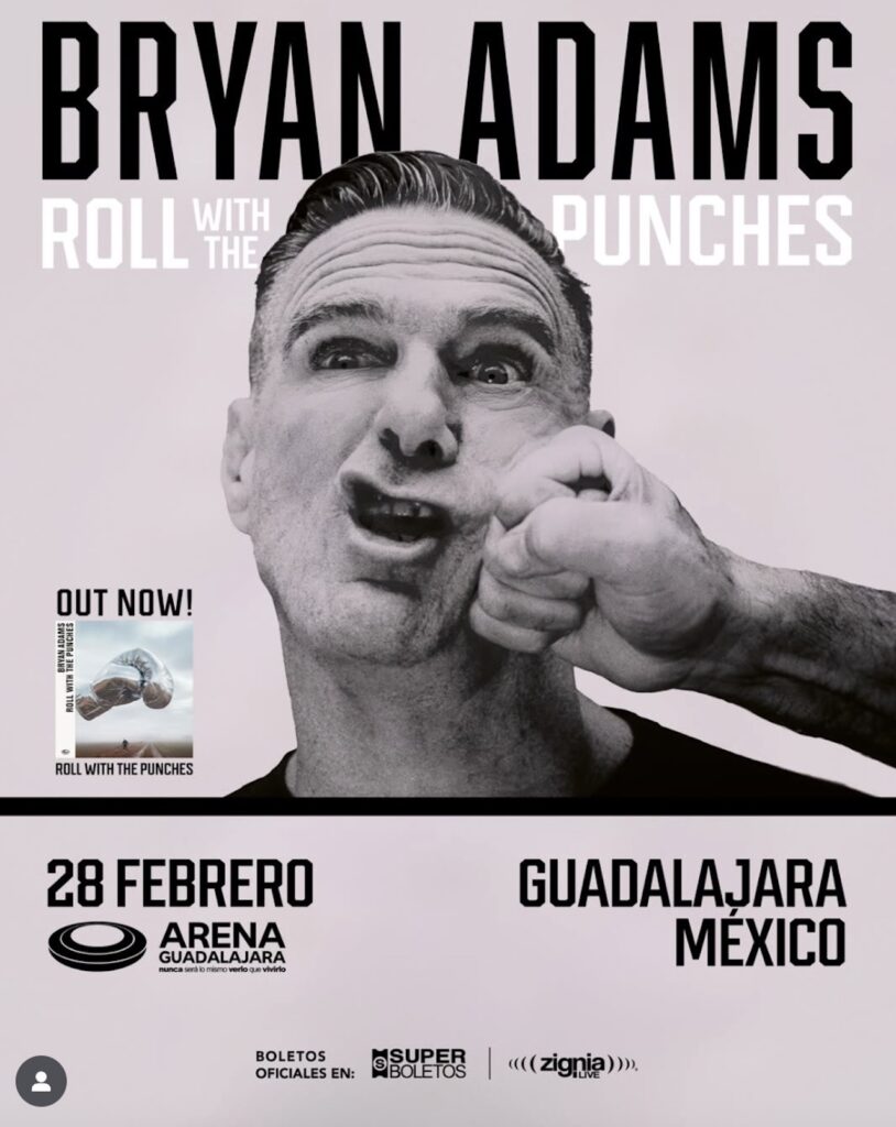 Bryan Adams en la Arena Guadalajara: Todo sobre su concierto 2026