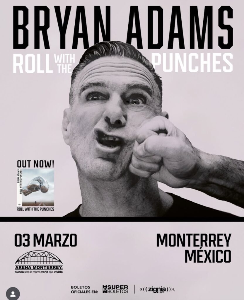 Bryan Adams llega a la Arena Monterrey con su gira Roll With The Punches