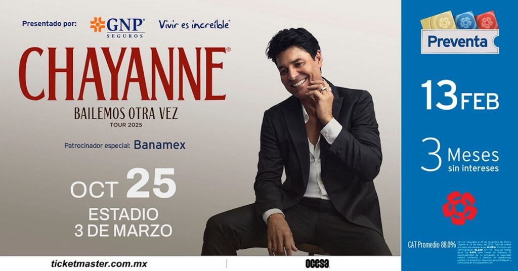 ¿No sabes qué hacer en Guadalajara este fin de semana? No te pierdas en concierto de Chayanne