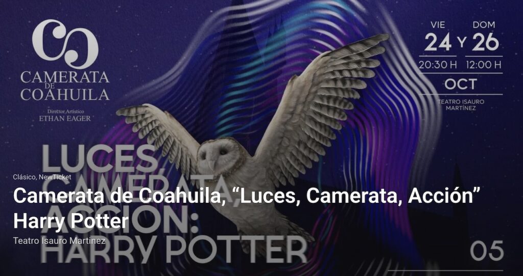 Camerata de Coahuila presenta concierto sinfónico de Harry Potter en Torreón