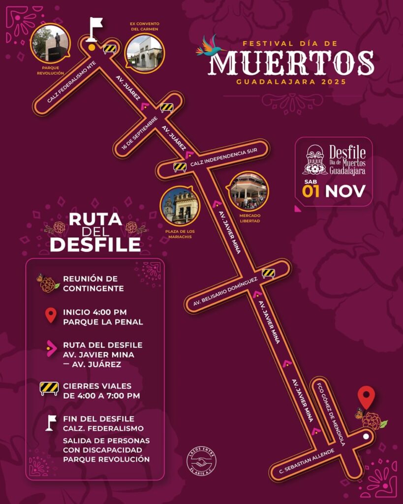 Guadalajara se llenará de color con el Festival Día de Muertos 2025