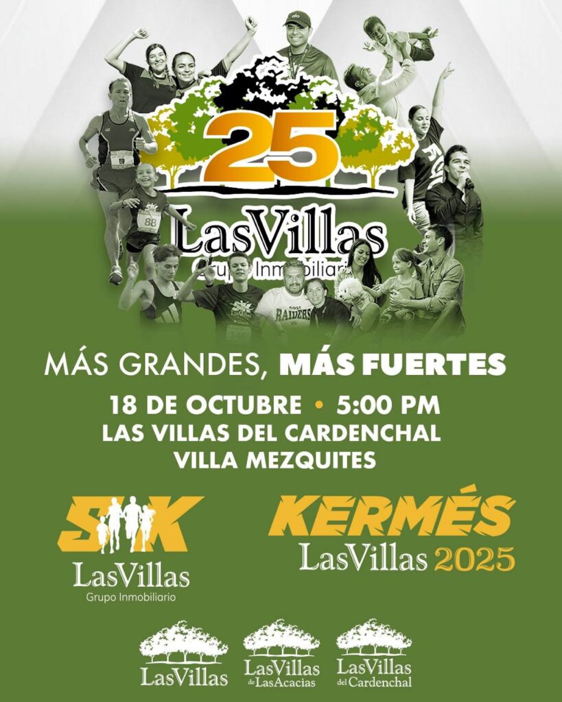 Las Villas Grupo Inmobiliario celebra 25 años de historia en Torreón con carrera 5K y kermés familiar