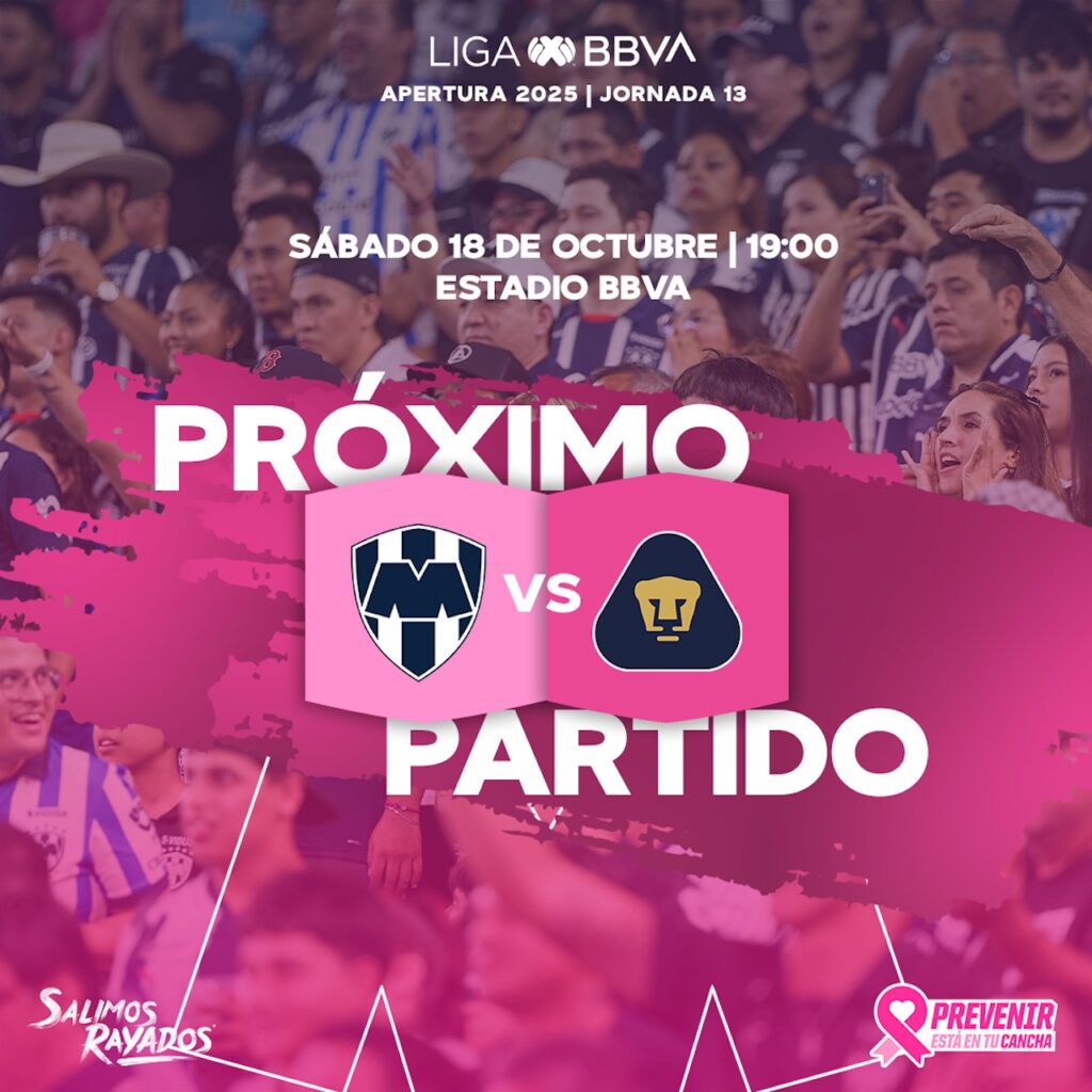 ¿No sabes qué hacer en Monterrey el fin de semana? No te pierdas el juego de Rayados