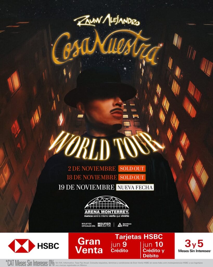 ¿No sabes qué hacer el fin de semana en Monterrey? Disfruta del concierto de Rauw Alejandro