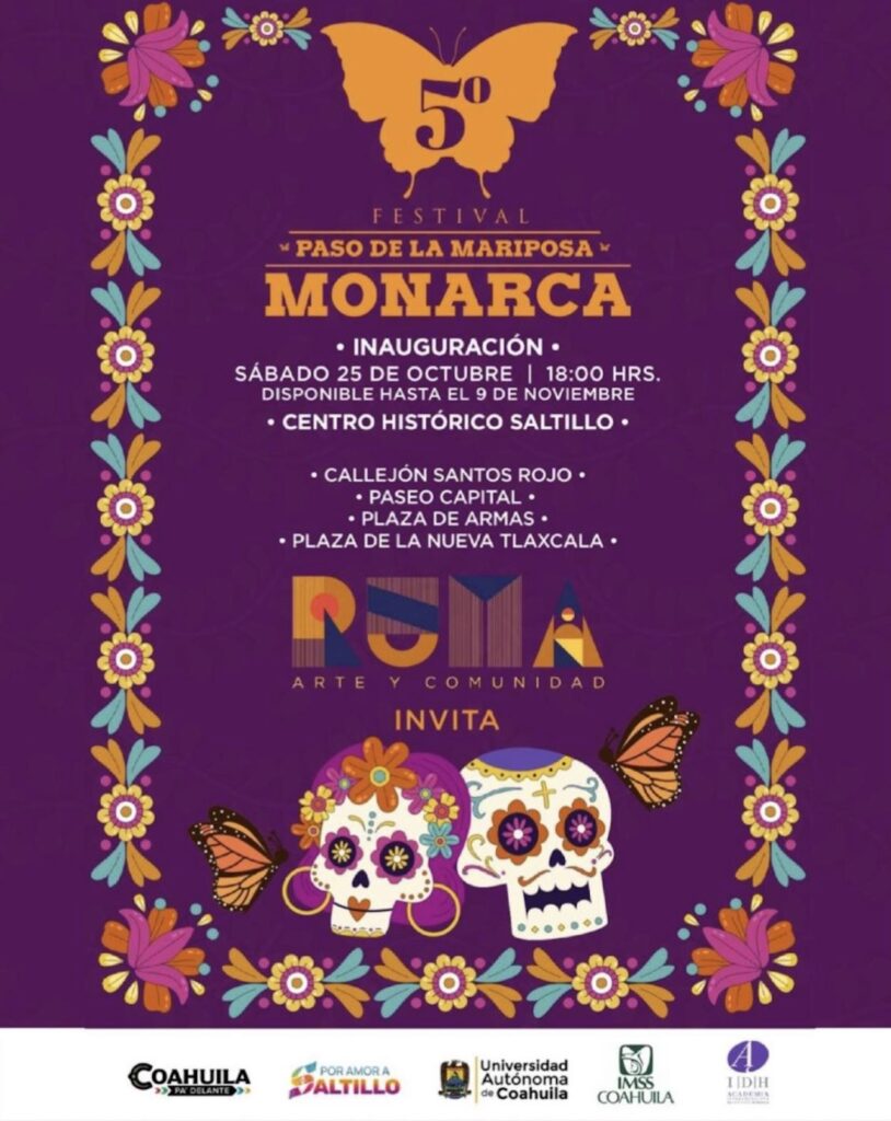 Vive la magia del Festival Paso de la Mariposa Monarca en Saltillo