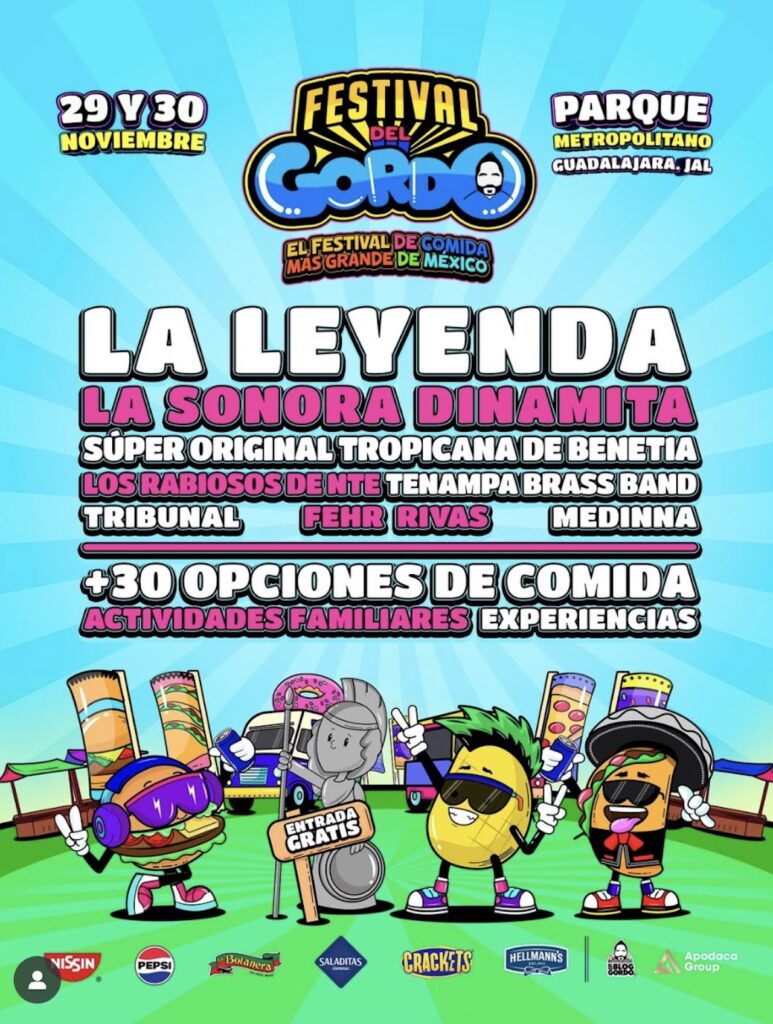 Festival del Gordo 2025 llega a Guadalajara este mes: Conoce los detalles