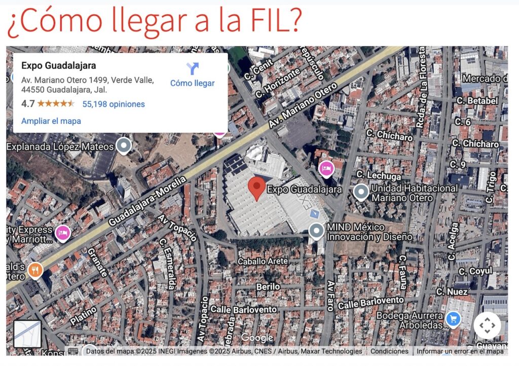 Así funcionará el transporte gratis para la FIL Guadalajara 2025