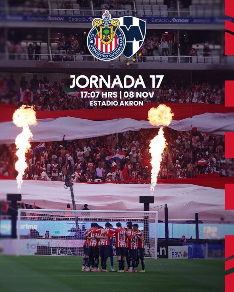 Chivas vs Rayados 2025: Horario y dónde ver en vivo