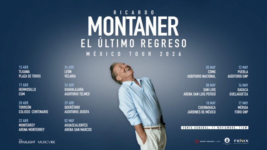 Ricardo Montaner anuncia concierto en Torreón