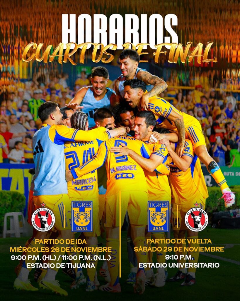 Dónde ver Xolos vs Tigres este miércoles