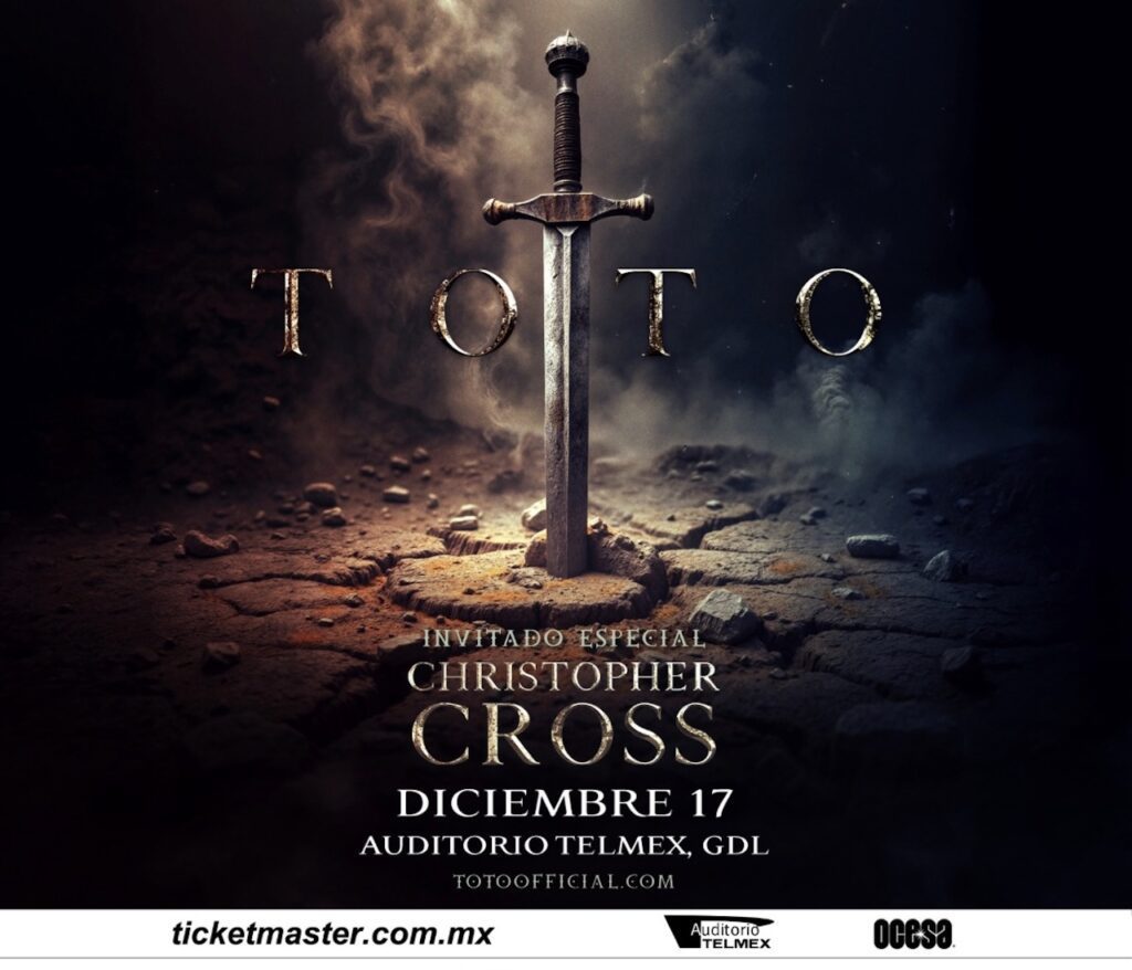 No te pierdas el concierto de Toto en Guadalajara: Aquí la agenda de diciembre 2025